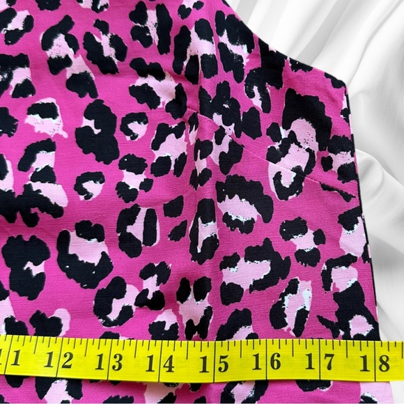 NWT Tyler Boe Melissa Linen Blend Animal Print Sleeveless Tunic Top Pink Small - Picture 8 of 10